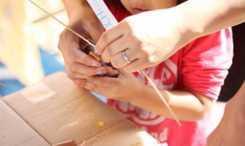 母子で工作